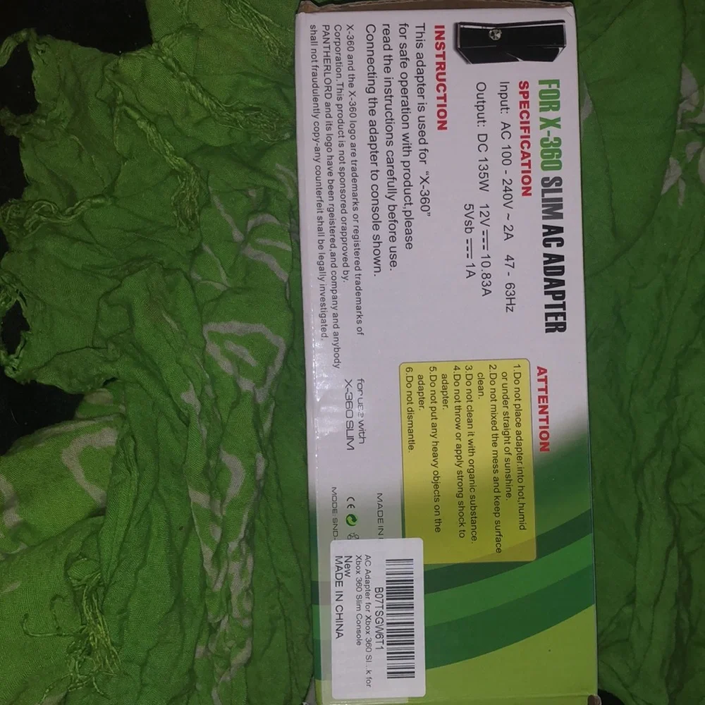 Xbox 360 Slim AC Adapter! New and unused!